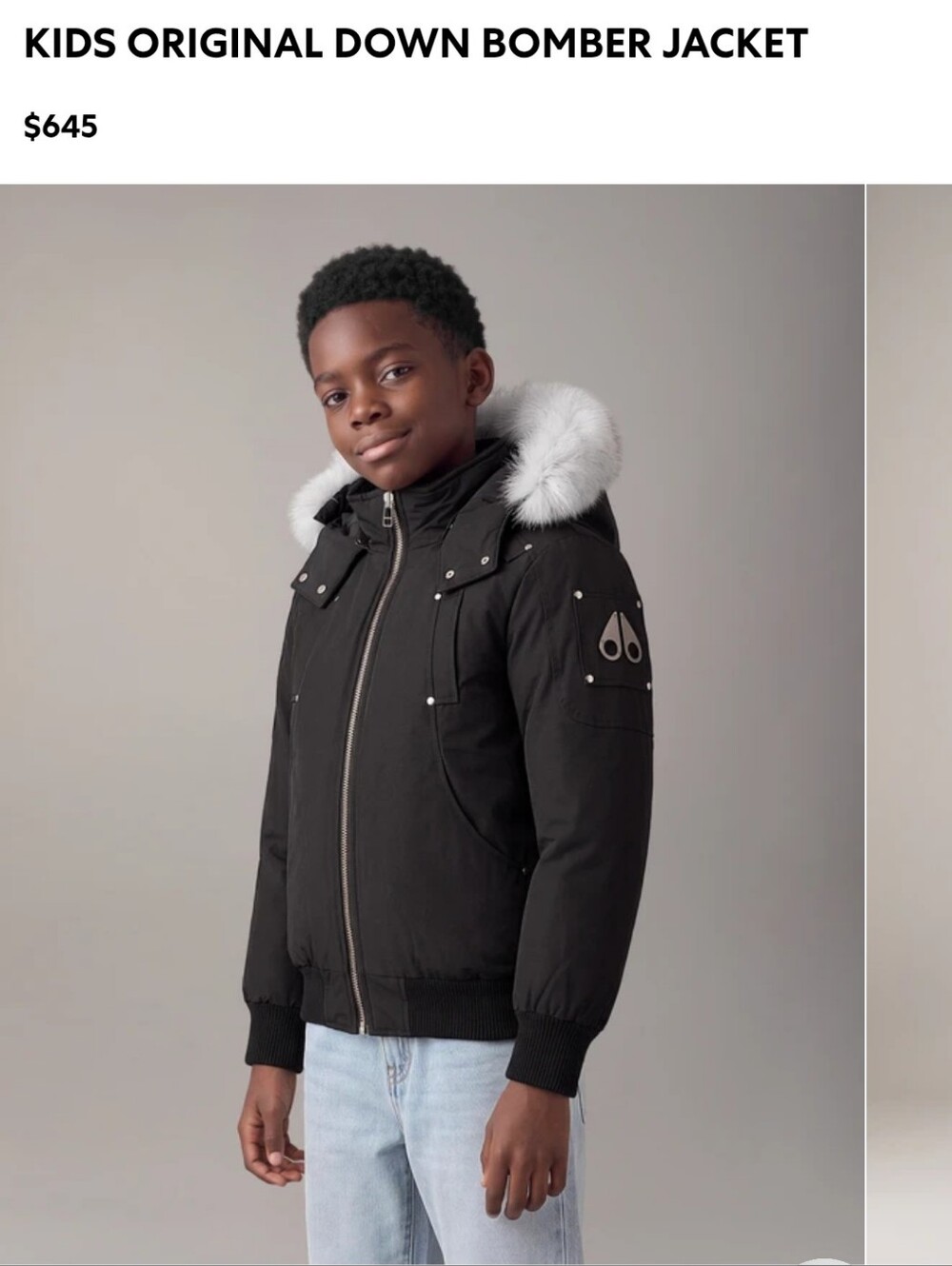 Moose Knuckles Bomber Olive Small